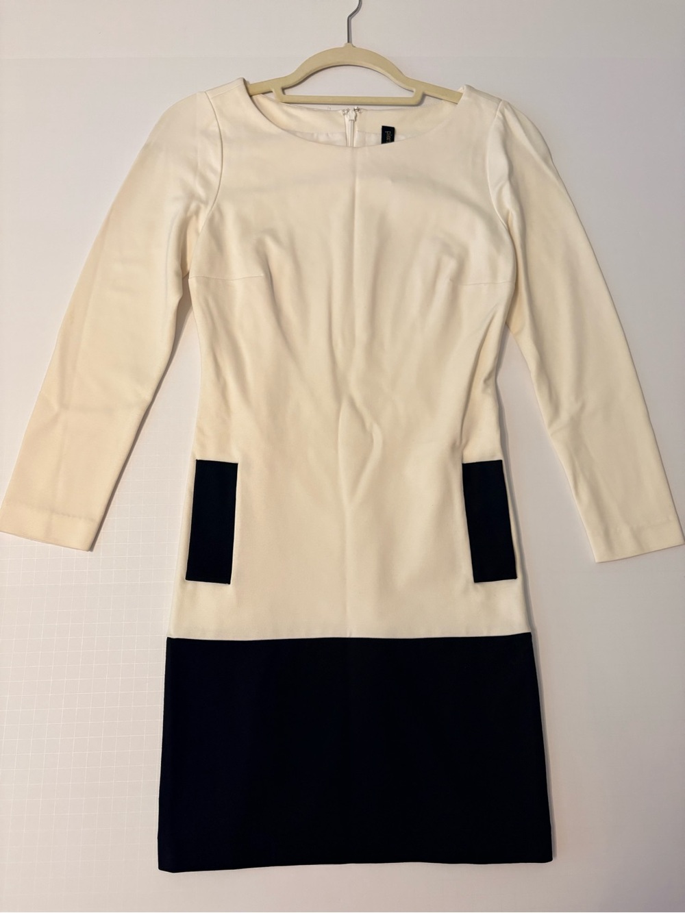 Kacey Montoya’s Closet | Tracy Reese Cream & Black Long Sleeve Dress